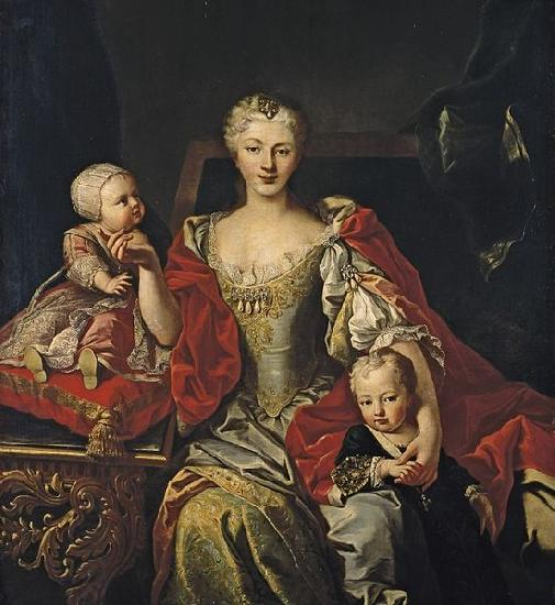 Martin van Meytens Portrait of Polyxena Christina of Hesse Rotenburg oil painting picture